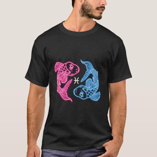 Pisces Zodiac Sign Astrology T-shirt (Voorkant)