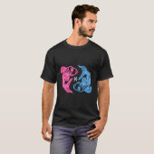 Pisces Zodiac Sign Astrology T-shirt (Voorkant volledig)