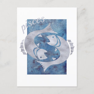 Pisces Zodiac Sign Briefkaart