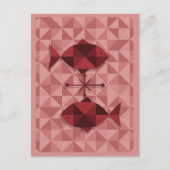 Pisces Zodiac Sign Briefkaart (Voorkant)