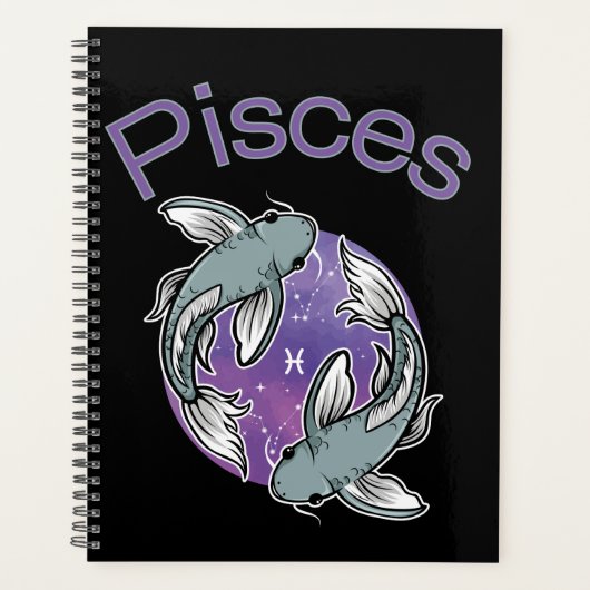 Pisces Zodiac Sign Calendar Planner (Voorkant)