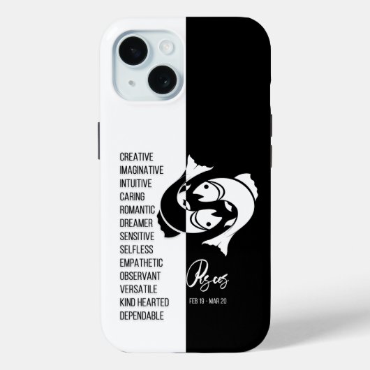 Pisces Zodiac Sign Case-Mate iPhone Case (Achterkant)