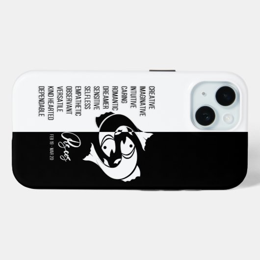 Pisces Zodiac Sign Case-Mate iPhone Case (Achterkant (horizontaal))