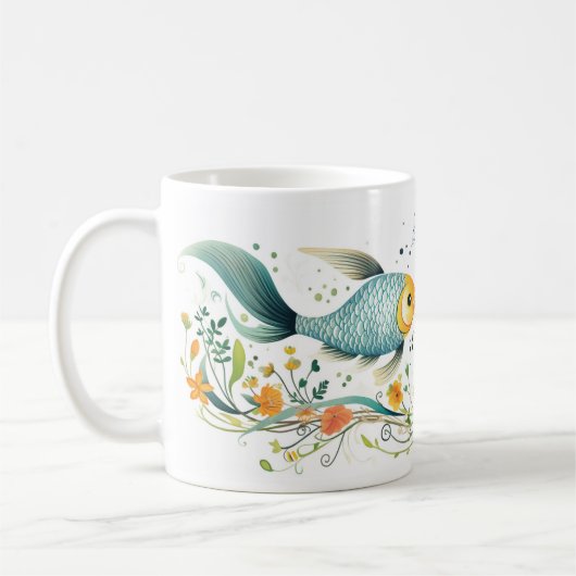 Pisces Zodiac Sign Coffee Mok (Links)