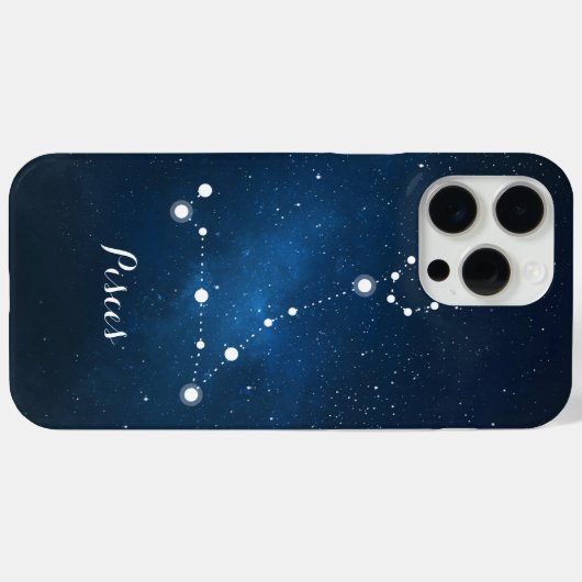 Pisces Zodiac Sign Constellation Case-Mate iPhone Case (Achterkant (horizontaal))
