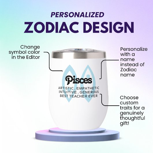 Pisces Zodiac Sign Custom Traits