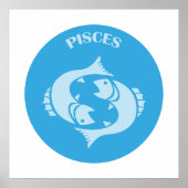 Pisces, Zodiac Sign, Horoscope, Astrology Poster (Voorkant)