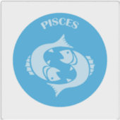 Pisces, Zodiac Sign, Horoscope, Astrology Sticker (Voorkant)