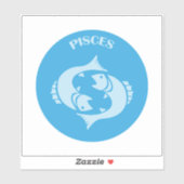 Pisces, Zodiac Sign, Horoscope, Astrology Sticker (Vel)