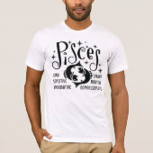 Pisces Zodiac Sign Horoscope Personality Traits T-shirt (Voorkant)
