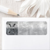 Pisces Zodiac Sign in grunge steel style print Etiket (Insitu)