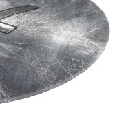 Pisces Zodiac Sign in grunge steel style Snijplank (Hoek)