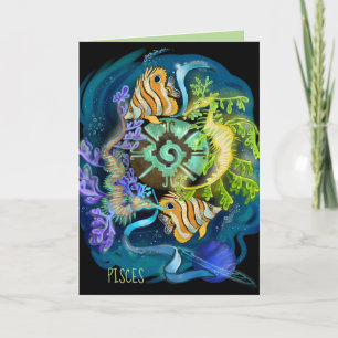 Pisces Zodiac Sign Kaart