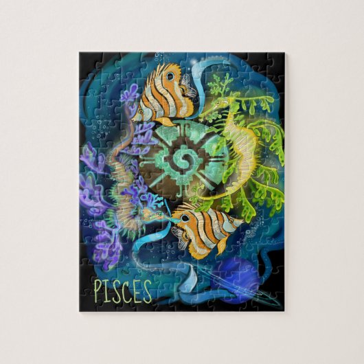 Pisces Zodiac Sign Legpuzzel (Verticaal)