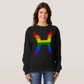 Pisces Zodiac Sign Lgbt Trui (Voorkant volledig)