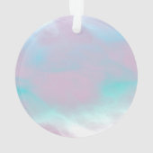 Pisces Zodiac Sign Moeder van Parelstijl Ornament (achterkant)