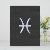 Pisces Zodiac Sign on Black Snake Skin Decor (Staand voorkant)