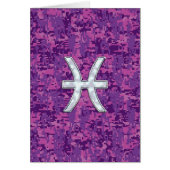 Pisces Zodiac Sign on Fuchsia Digital Camo (Voorkant)
