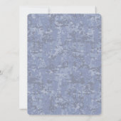 Pisces Zodiac Sign on Navy Blue Digital Camo (Achterkant)
