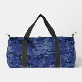 Pisces Zodiac Sign on Navy Blue Digital Camouflage Plunjezak (Voorkant)