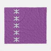 Pisces Zodiac Sign on Pink Digital Camo Fleece Deken (Voorkant (Horizontaal))