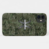 Pisces Zodiac Sign on Woodland Camouflage Case-Mate iPhone Case (Achterkant (horizontaal))