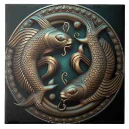 Pisces Zodiac Sign Pisces Horoscope Ceramic Tile Tegeltje