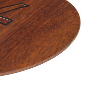 Pisces Zodiac Sign Rich Mahogany wood grain style Snijplank (Hoek)