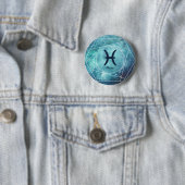 Pisces Zodiac Sign Ronde Button 5,7 Cm (In situ)