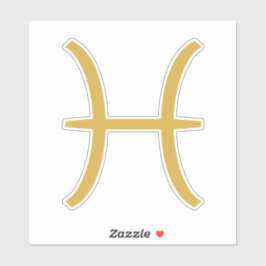 Pisces Zodiac Sign Sticker