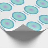 Pisces Zodiac Sign Stylish Gradient Cadeaupapier (Hoek)