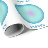 Pisces Zodiac Sign Stylish Gradient Cadeaupapier (Rol Hoek)