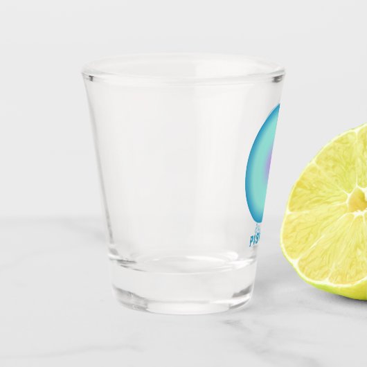 Pisces Zodiac Sign Stylish Gradient Shot Glas (Links)