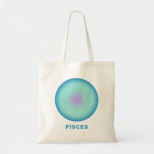 Pisces Zodiac Sign Stylish Gradient Tote Bag (Voorkant)