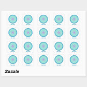 Pisces Zodiac Sign Stylish Gradient Vierkante Sticker (Vel)
