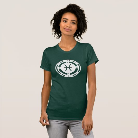 Pisces Zodiac Sign T-shirt (Voorkant volledig)