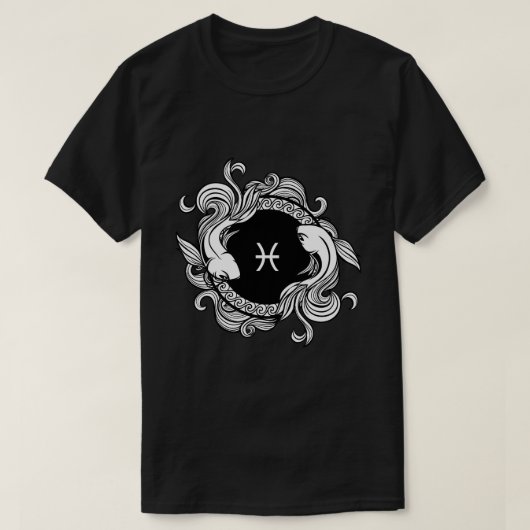 Pisces Zodiac Sign T-shirt (Design voorkant)