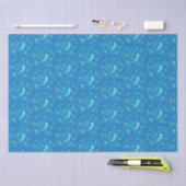Pisces zodiac sign zee blauw modern tissuepapier (Craft)