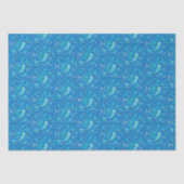 Pisces zodiac sign zee blauw modern tissuepapier (Voorkant)