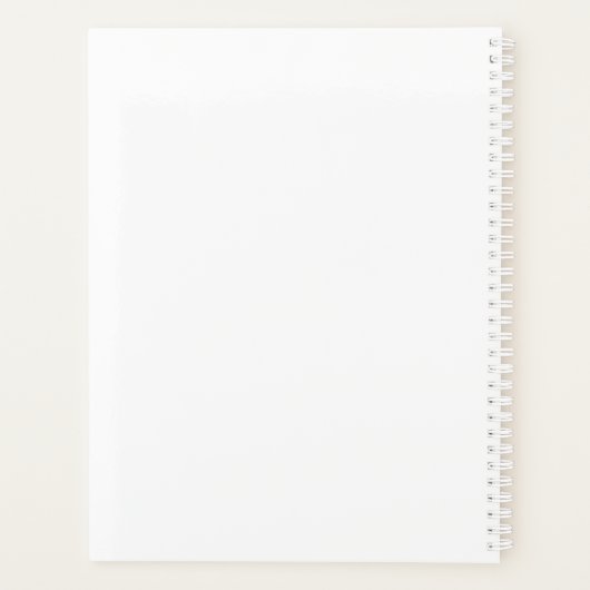 Pisces Zodiac Sign., zwart-wit Planner (Achterkant)