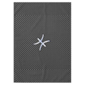 Pisces Zodiac Silver Symbol Carbon Style Tafelkleed (Voorkant)
