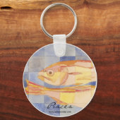 Pisces Zodiac Sleutelhanger (Voorkant)