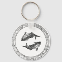 Pisces Zodiac Sleutelhanger