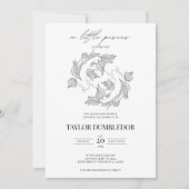 Pisces Zodiac Star Sign Astrology Baby shower Kaart (Voorkant)