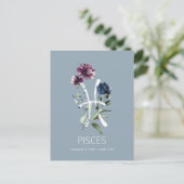 Pisces Zodiac Star Sign Briefkaart (Staand voorkant)
