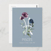 Pisces Zodiac Star Sign Briefkaart (Voorkant / Achterkant)