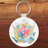 Pisces zodiac star sign horoscope astrologie sleutelhanger (Voorkant)