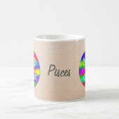 Pisces Zodiac Star Sign Rainbow Fish Ceramic Tea. Koffiemok (Center)