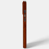 Pisces Zodiac Symbol Brown Mahogany wood style Case-Mate iPhone Case (Achterkant / Links)