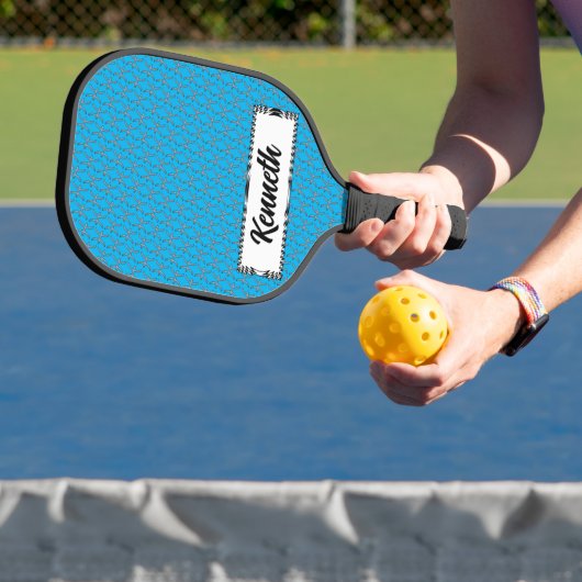 Pisces Zodiac Symbol Element van Kenneth Yoncich Pickleball Paddle (Insitu)